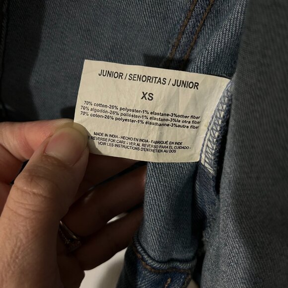 William Rast XS Blue Denim Long Sleeve Button Up Denim Jean Jacket NWT - Picture 12 of 14